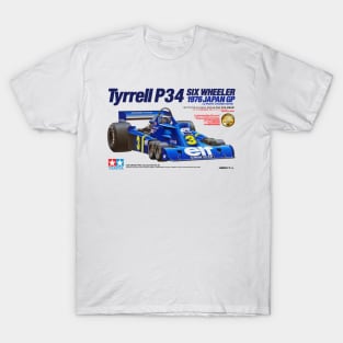 TYRRELL SIX-WHEELER RACING CAR - box art T-Shirt